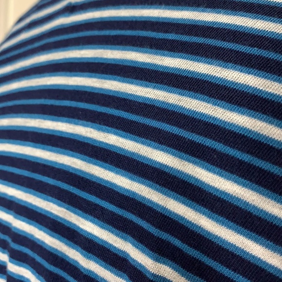 BILLY REID Striped Blue Pima Cotton Polo Shirt L - Picture 9 of 12